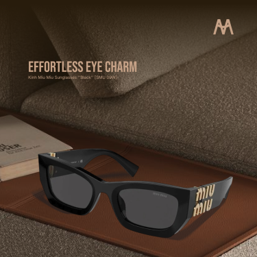 Kính Miu Miu Sunglasses ''Black'' [SMU 09W] - Image 1