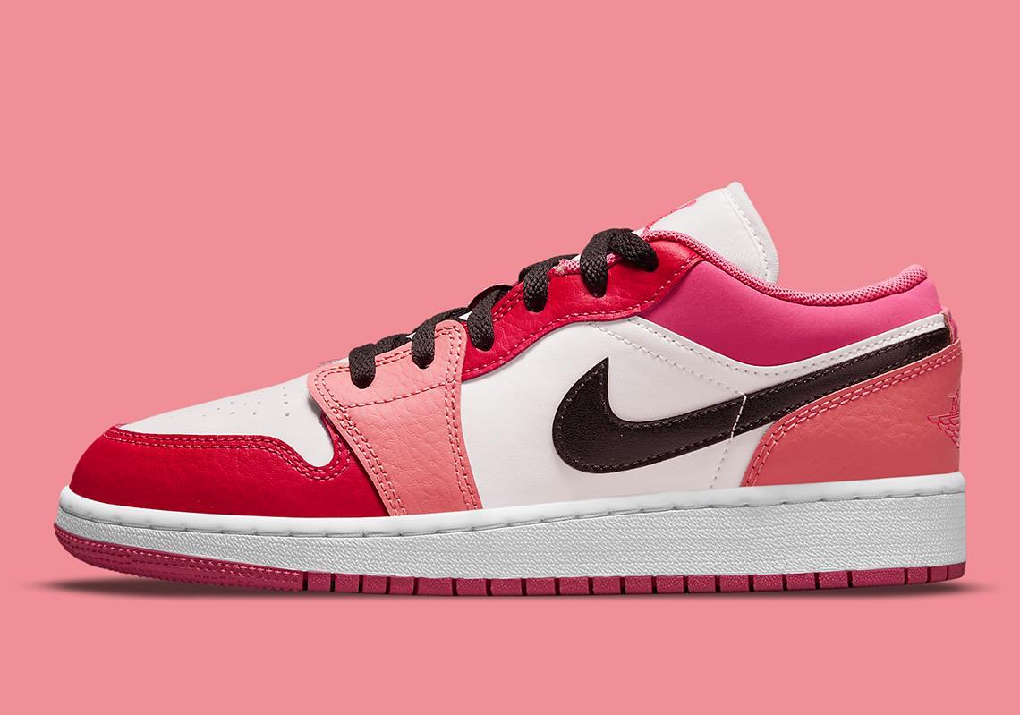 Minhshop.Vn - Giày Nike Air Jordan 1 Low Pink Red [553560-162] [O]