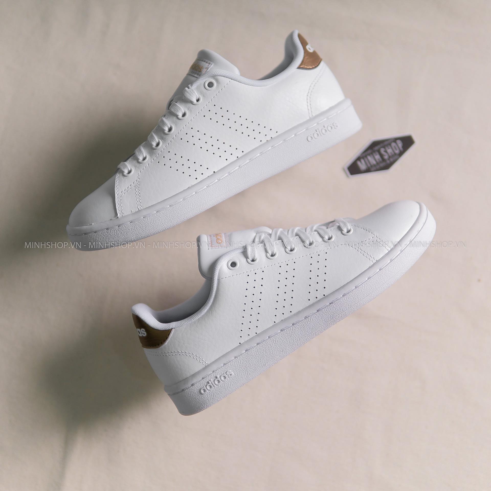 Minhshop.vn - GiÃ y Adidas Advantage White/Gold Metallic [F36223]