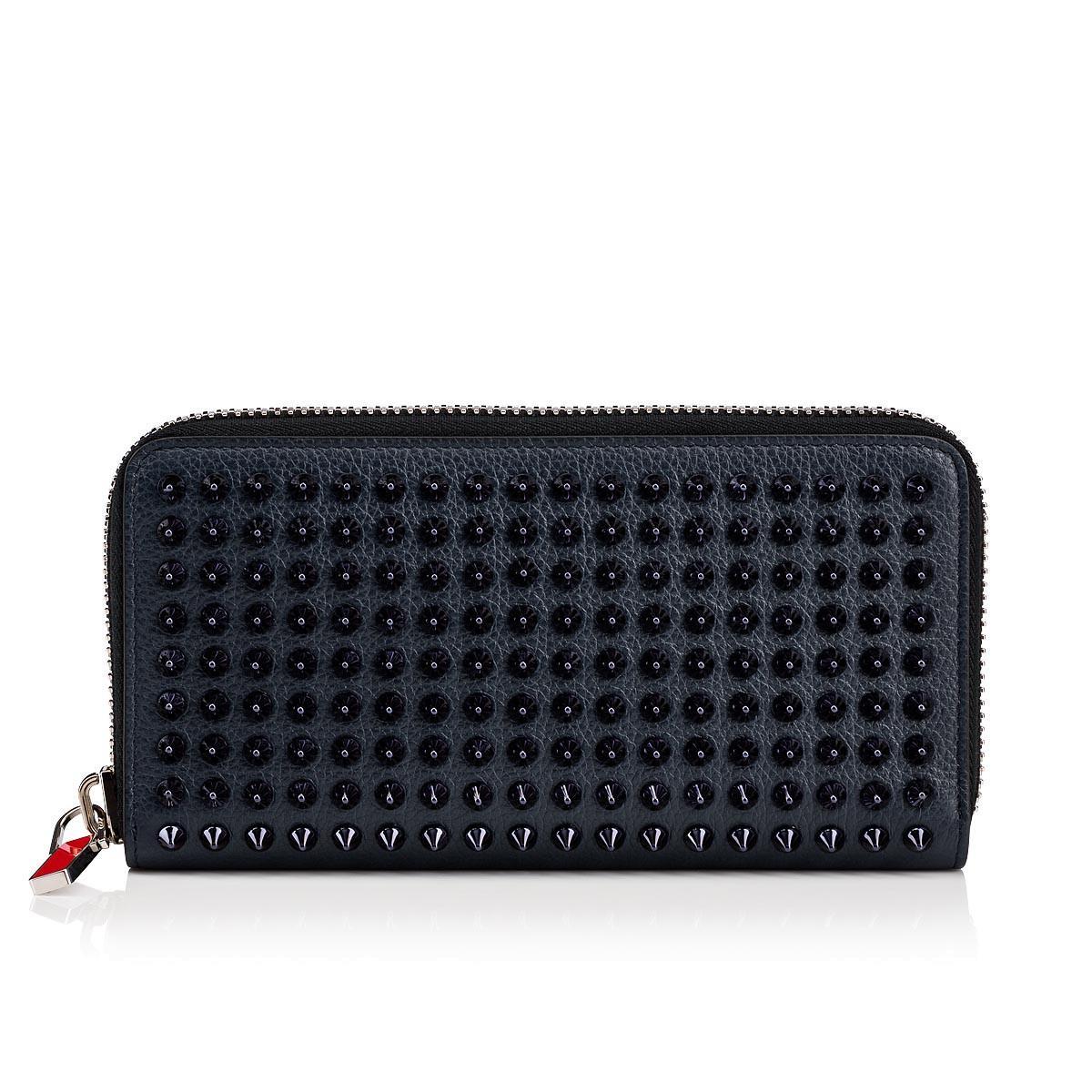 Christian Louboutin Womens Panettone Wallet Navy Navy blue Leather  ref.1005606 - Joli Closet