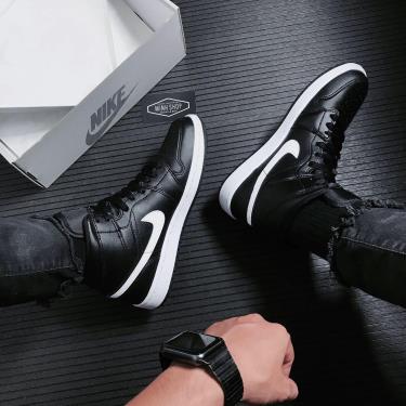 Giày Nike Air Jordan 1 Mid 'Black White' ** [BQ6472-011]