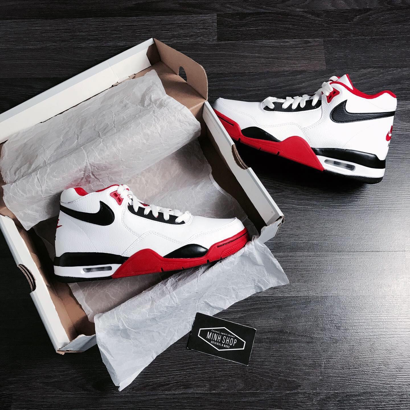 nike air flight legacy white red
