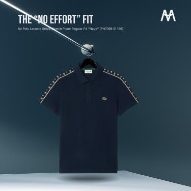 Áo Polo Lacoste Stripe Stretch Piqué Regular Fit ''Navy'' [PH7398 51 166] - Image 1