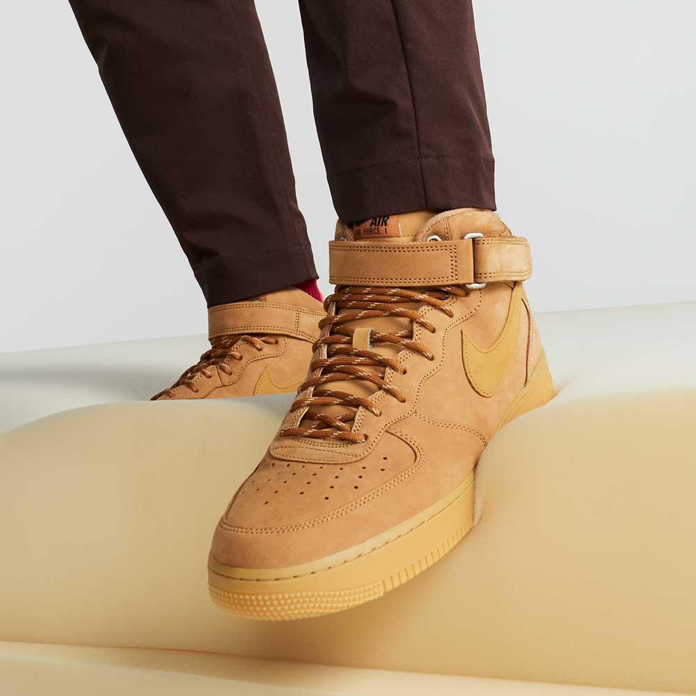 Minhshop.Vn - -1Xxx K Tkiem Giày Nike Air Force 1 Mid '07 'Flax -Wheat '  [Dj9158-200]