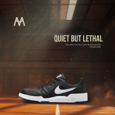 Giày Nike Full Force Low ‘BLACK/WHITE’ [FB1362 001] - Image 1