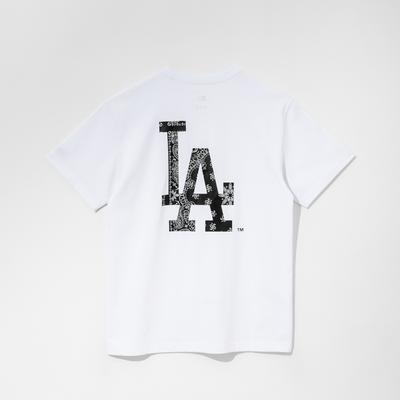 Official New Era MLB League Essential LA Dodgers White Tee B9284_596  B9284_596