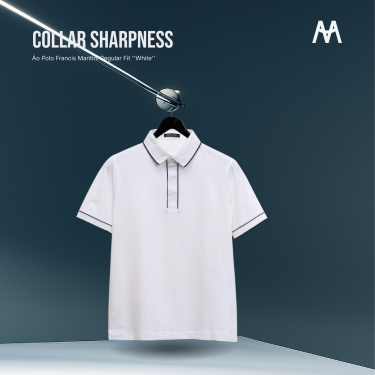 Áo Polo Francis Mantini Regular Fit ''White''- DISCOUNT GIÁ 2.9 - Image 1