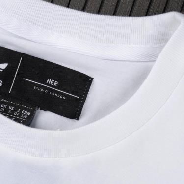 Hàng Chính Hãng Áo Thun Adidas White/Black Logo 2021**