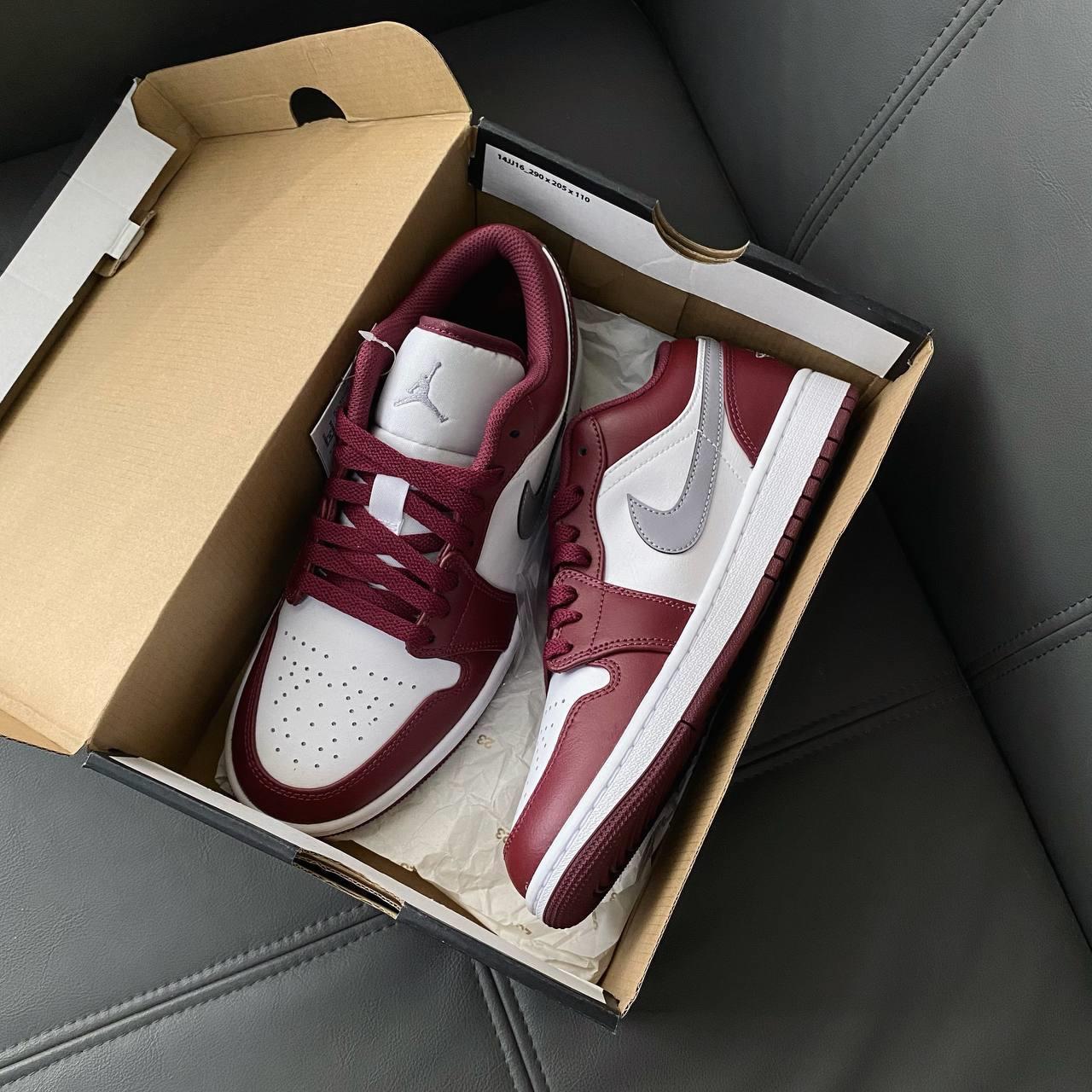 Minhshop.vn - Giày Nike Air Jordan 1 Low 'White Bordeaux' [553558 615]