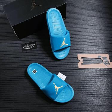 50% OFF Giày Dép Nike Air Jordan Break Slide Laser Blue/Yellow ** [AR6374 402]