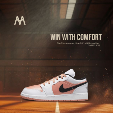 ~Sale Giày Nike Air Jordan 1 Low GS 'Light Madder Root [ Dm8960 801 ]  FLAW_ Discount - Image 1