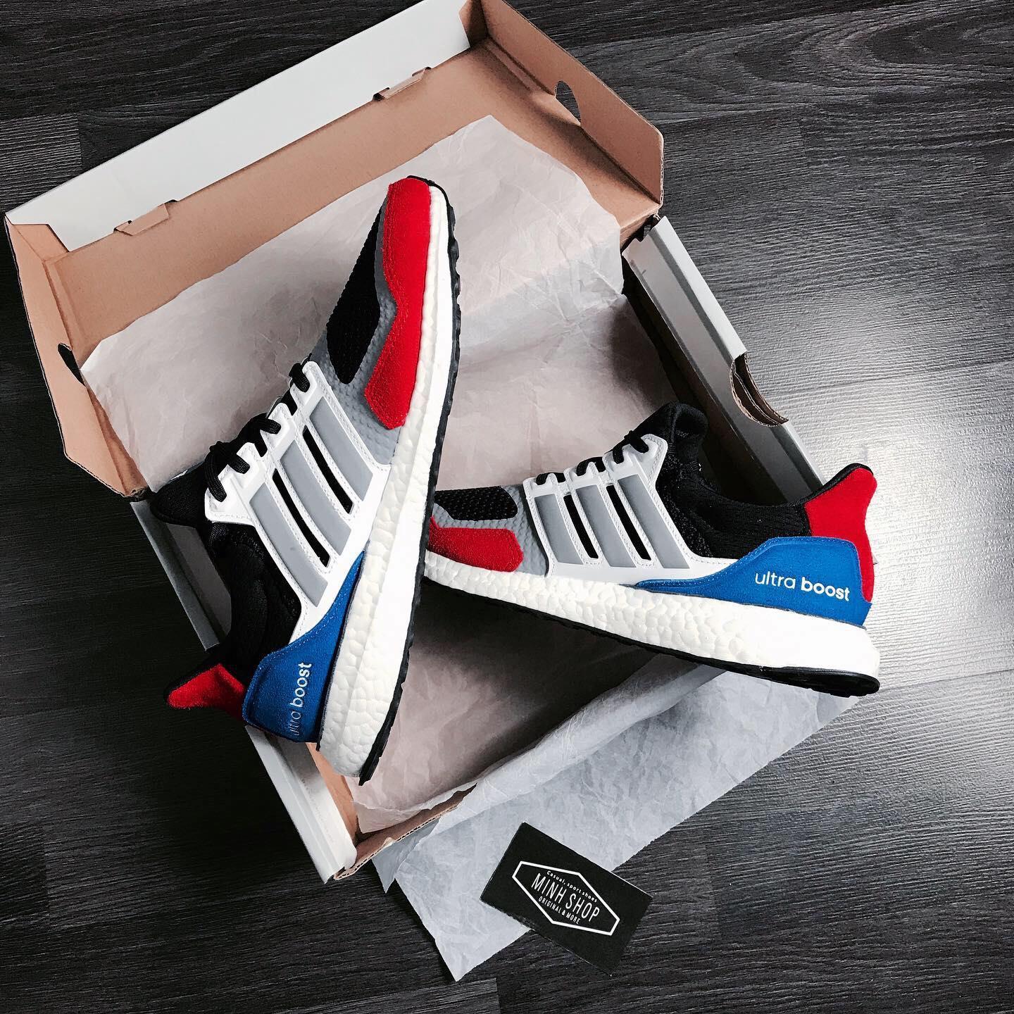 Adidas ultra boost shop s&l black red blue