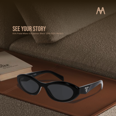 Kính Prada Milano Sunglasses 'Black' [SPR 26ZS 16K08Z] - Image 1