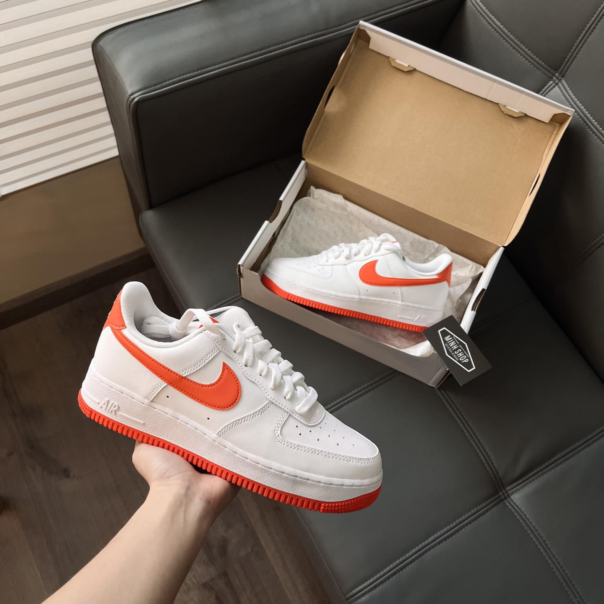 Minhshop.vn - Giày Nike Air Force 1 '07 'White Team Orange' [DC2911-101]