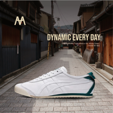 Giày Onitsuka Tiger Mexico 66 'White Green' [1183B781 102]