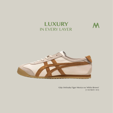 Giày Onitsuka Tiger Mexico 66 ‘White Brown’ [1183A693 101]