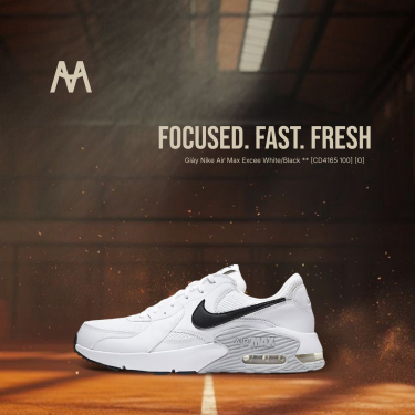 Giày Nike Air Max Excee White/Black ** [CD4165 100] [O] - Image 1