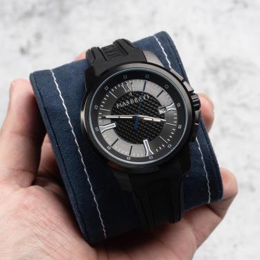 Đồng Hồ Maserati Sfida Black Silver Watch **