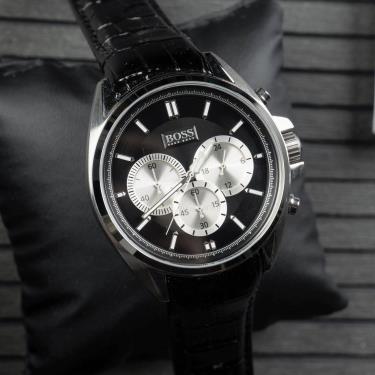 ⛔️ Noble ⛔️ Đồng Hồ Hugo Boss Driver Chronograph Leather Black Watch ** [1512879]