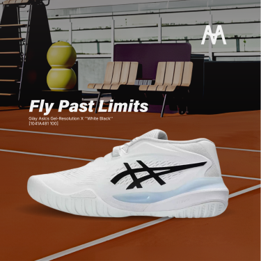 Giày Asics Gel-Resolution X ''White Black'' [1041A481 100]