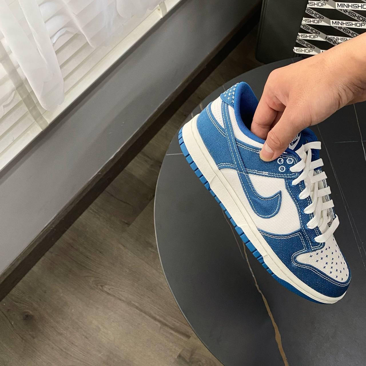 Minhshop.vn - Giày Nike Dunk Low Industrial Blue Sashiko [DV0834 101]