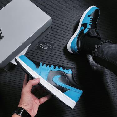 Nike Air Jordan 1 Low Laser Blue Black  [553558 410]