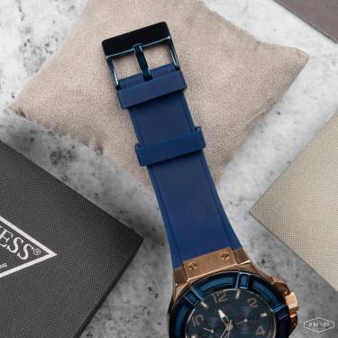 Đồng Hồ Guess Rigor Blue Dial Blue Silicone Watch **  [W0247G3]