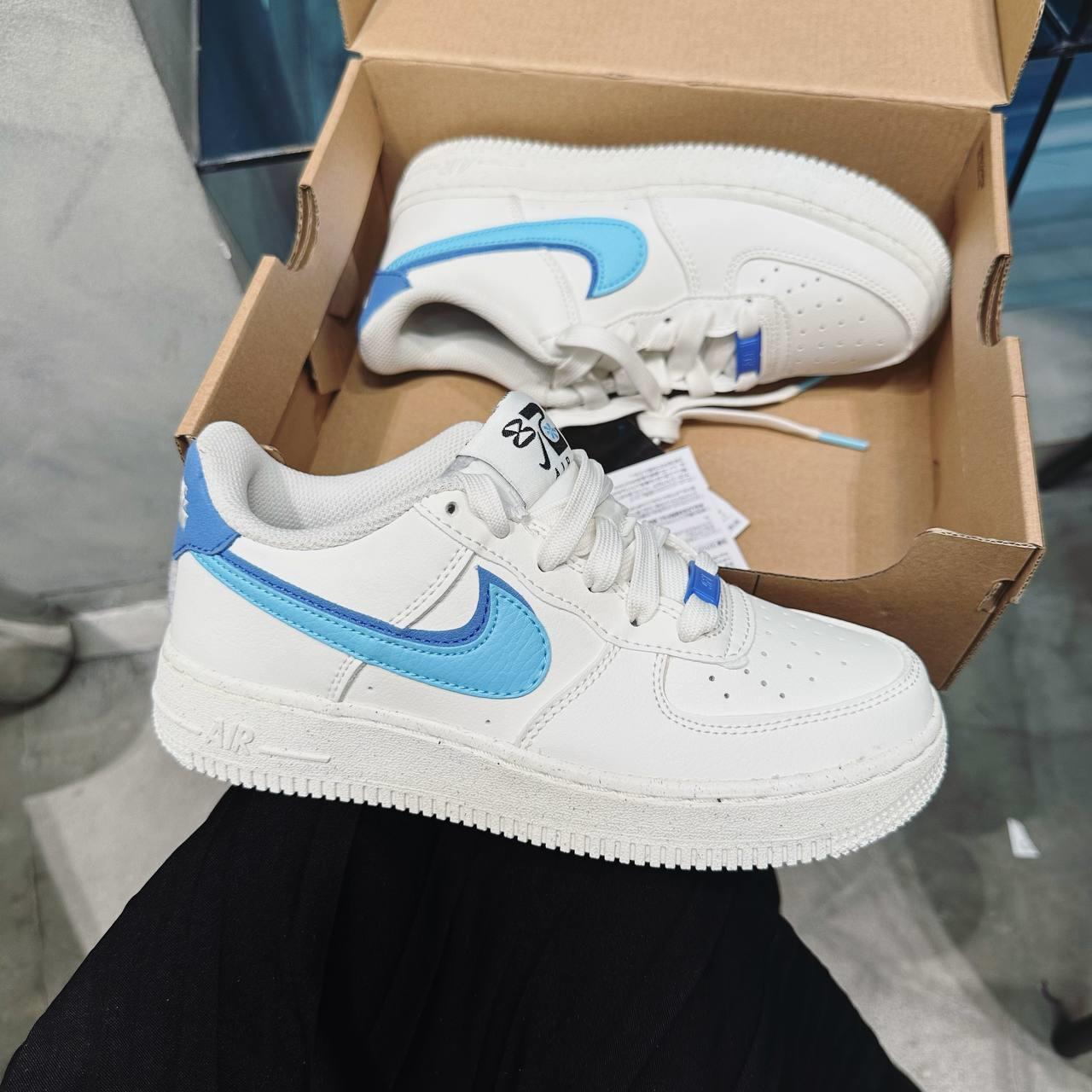 Minhshop.vn - Giày Nike Air Force 1 Low 82 – Double Swoosh White Blue  DQ0359 100