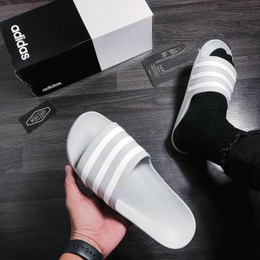 Dép Adidas Adilette Aqua Slides Grey/White