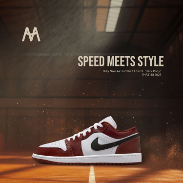 Giày Nike Air Jordan 1 Low SE ‘Dark Pony’ [HF3148 102] - Image 1