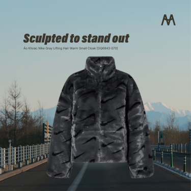 Áo Khoác Nike  Gray Lifting Hair Warm Small Cloak [DQ6843-070] - Image 1