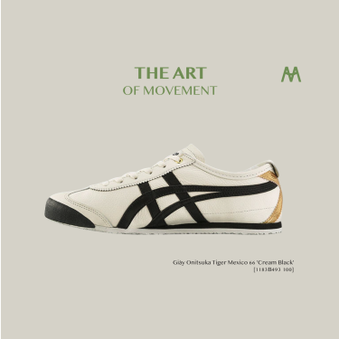 Giày Onitsuka Tiger Mexico 66 'Cream Black' [1183B493 100]