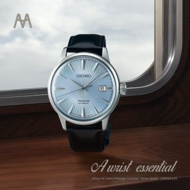 Đồng Hồ Seiko Presage Cocktail ''Silver Black'' [SRPB43J1] - Image 1