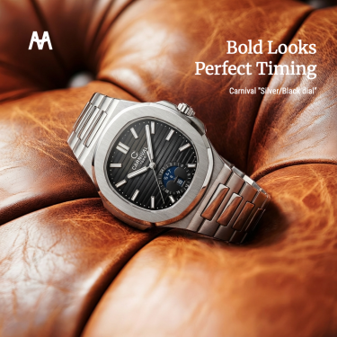 Đồng Hồ Carnival ''Silver/Black dial'' [8110G1] - Image 1