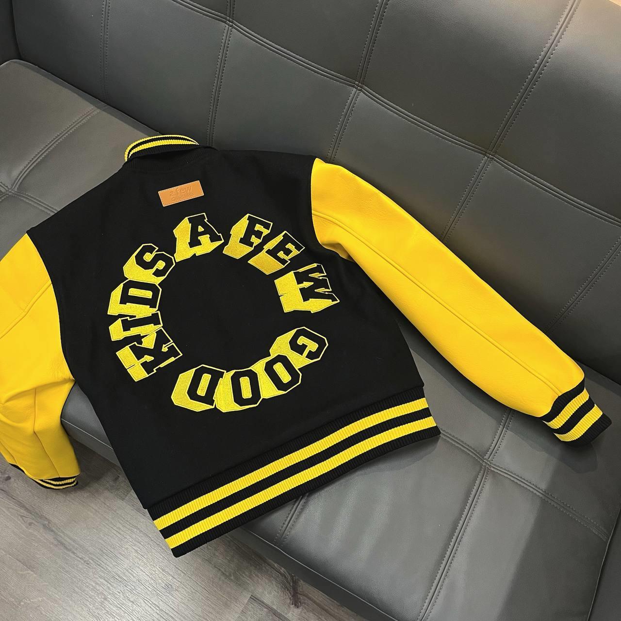 Minhshop.vn - Áo Khoác Varsity Jacket A Few Good Kids Black Yellow