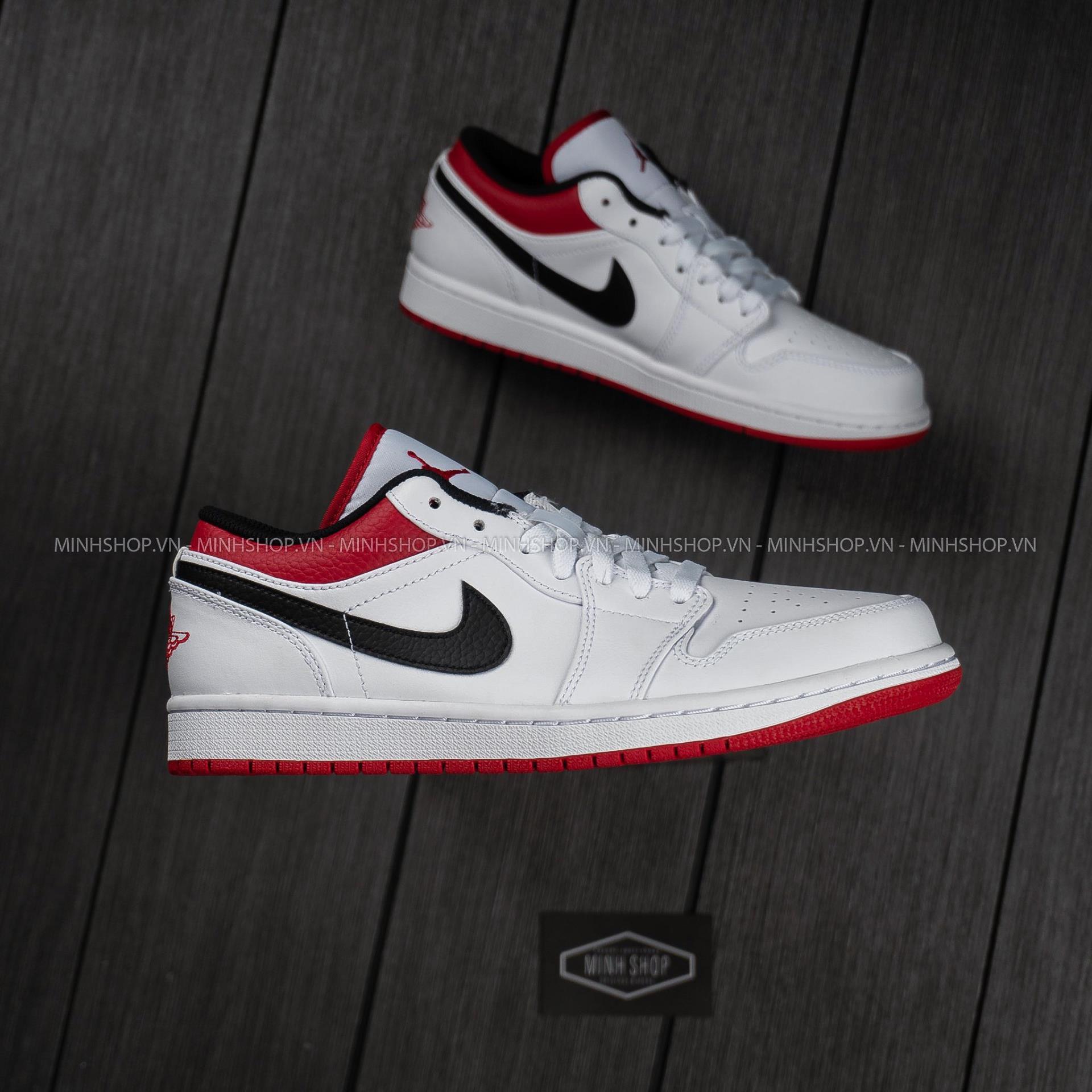 nike air jordan 1 low white university red