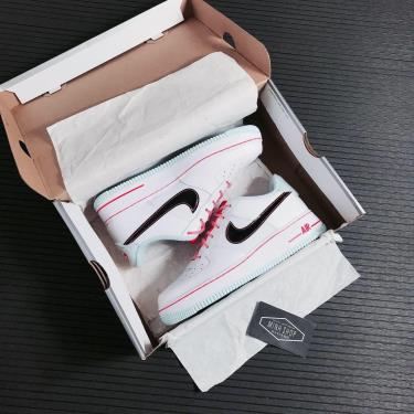 Hàng Chính Hãng Nike Air Force 1 '07 LV8 White Black Flash Crimson Atomic Pink 2021** DD7709 100