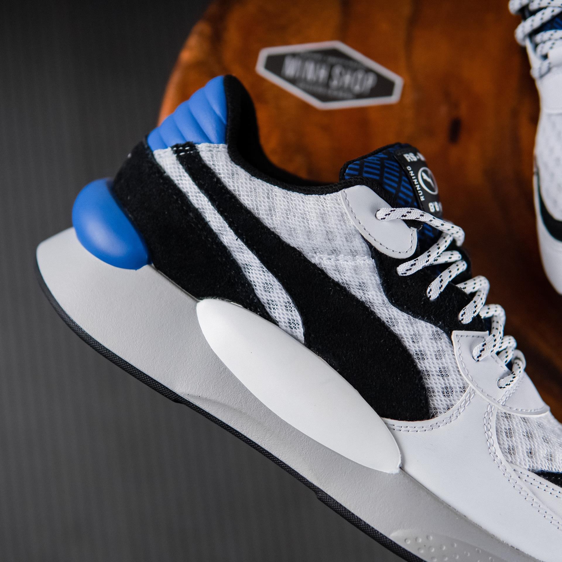 Minhshop.vn - -40% Giày Puma RS 9.8 Ultra White/Black/Blue [371572 03]