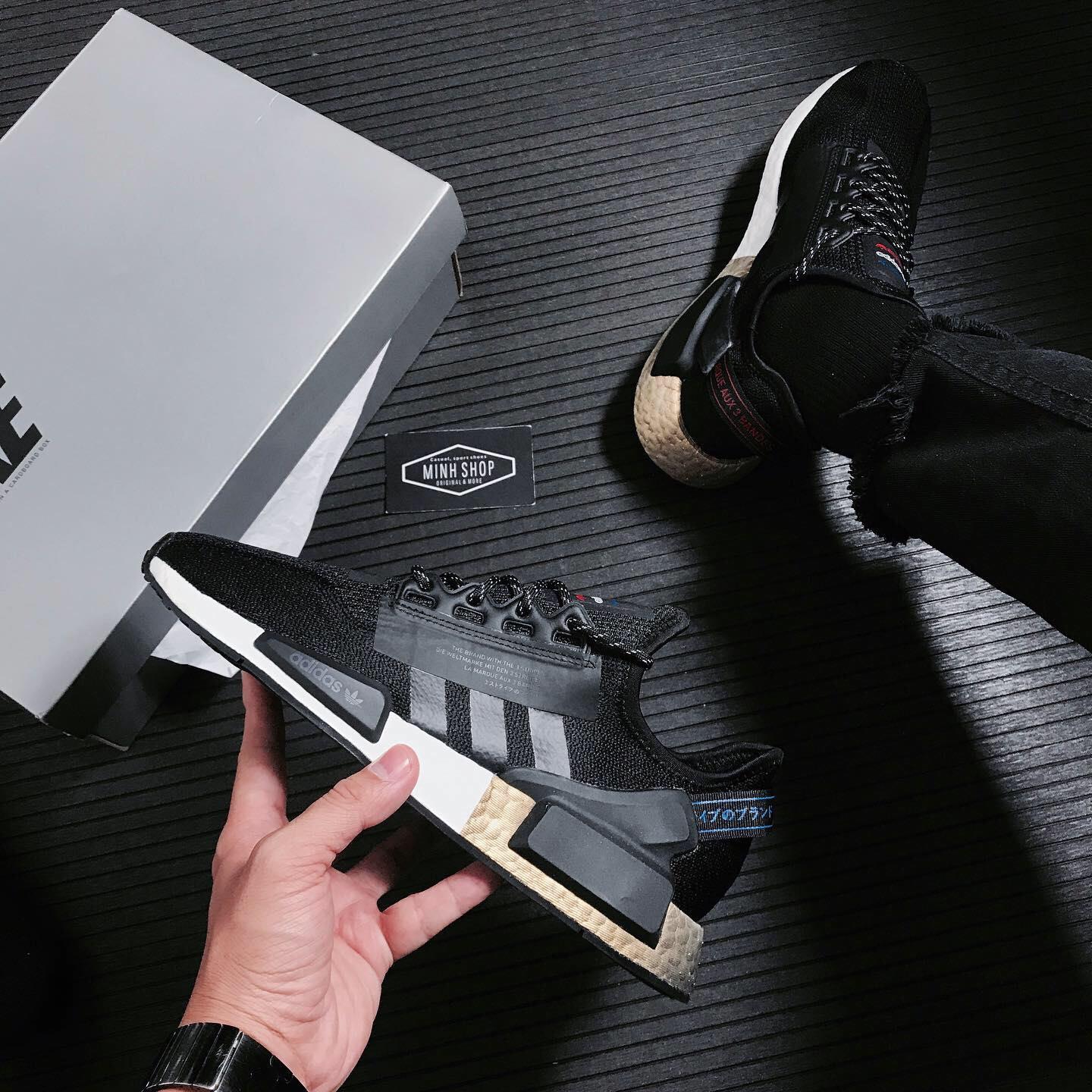 adidas gazelle silver green womens adidas NMD_R1 V2 J 'Black Gold Metallic' FW8048  Athletic Corner
