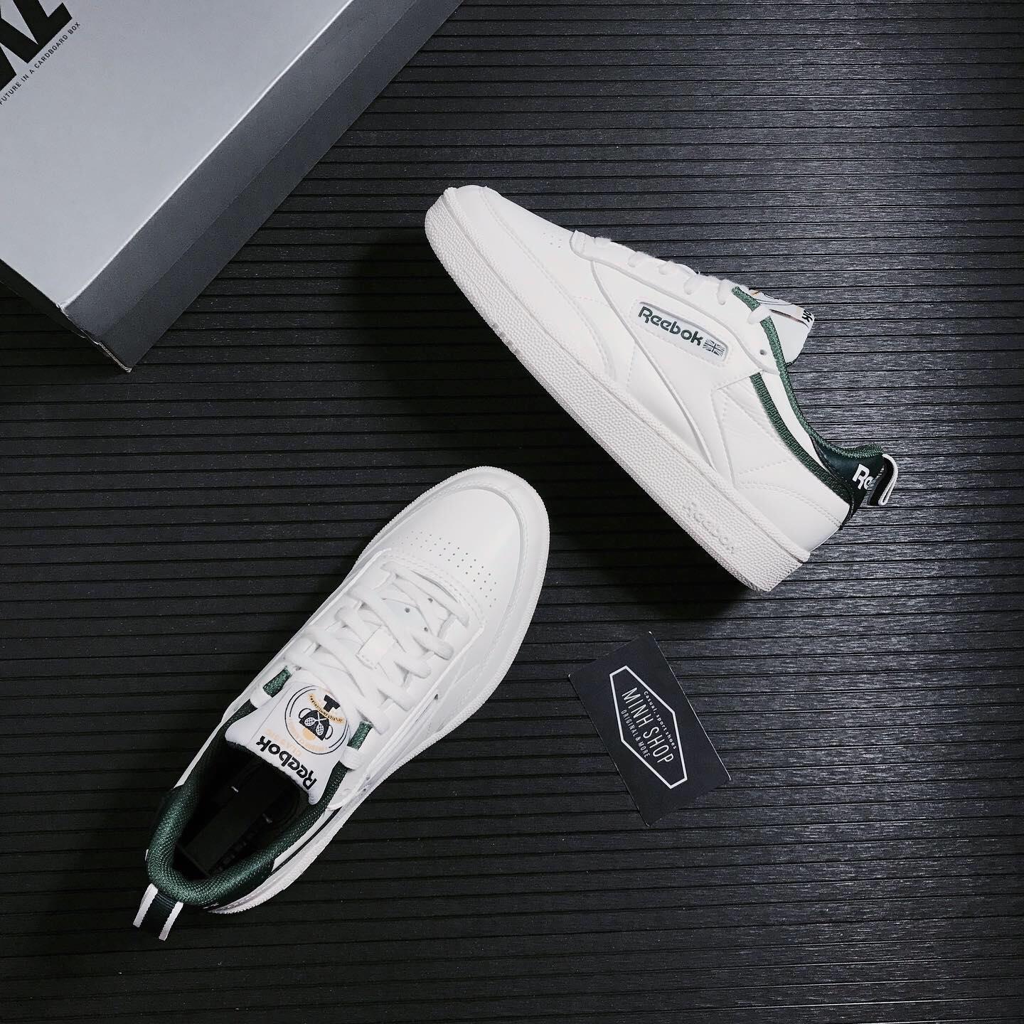 Minhshop.Vn - Giày Reebok Club C 85 White/Green [Fx3357] [O]