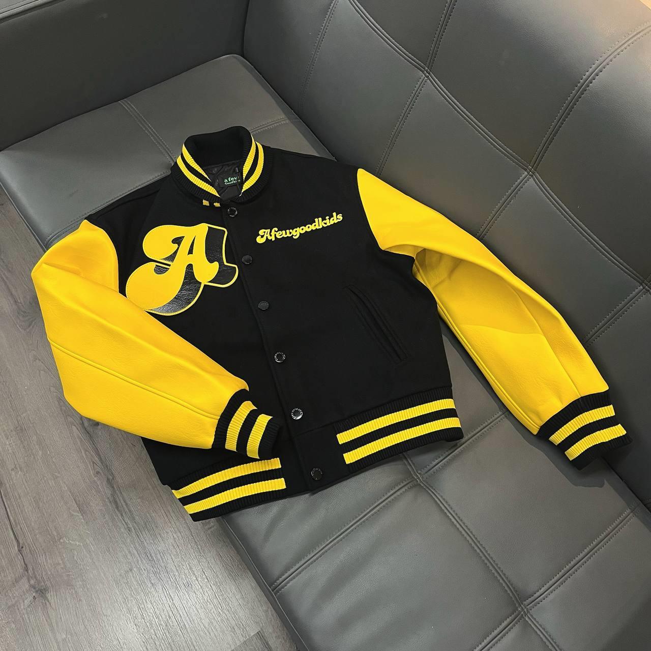 Minhshop.vn - Áo Khoác Varsity Jacket A Few Good Kids Black Yellow