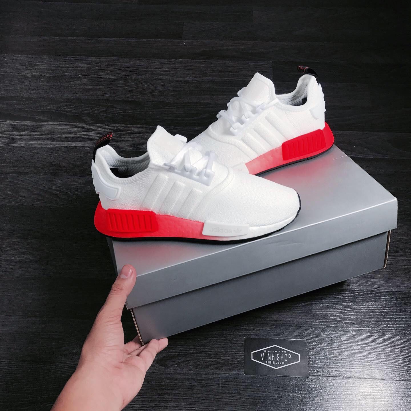 Nmd r1 cloud white best sale solar red