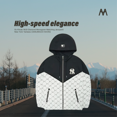 Áo Khoác MLB Diamond Monogram Matching Jacquard New York Yankees [3AWJM0224 50CRS] - Image 1