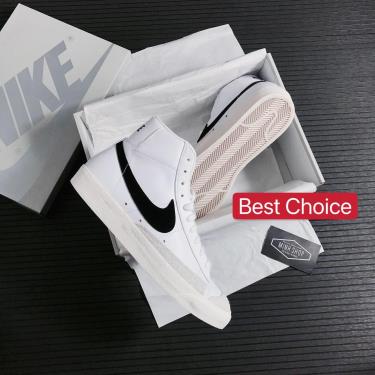 💥 BEST CHOICE 💥 Nike Blazer Mid 77 White/Black  [BQ6806 100]