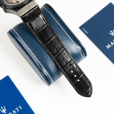 💲 Royal 💲 Đồng Hồ Maserati Potenza Automatic Dial Watch Black/Metallic ** [R8821108036]