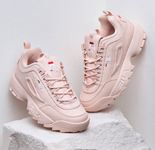 pale pink fila disruptor 2