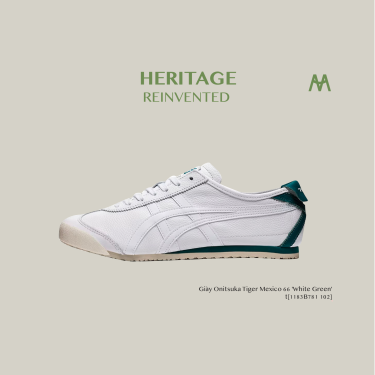 Giày Onitsuka Tiger Mexico 66 'White Green' [1183B781 102]