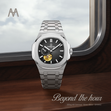 Đồng Hồ Carnival ''Silver Black'' [8159G] - Image 1