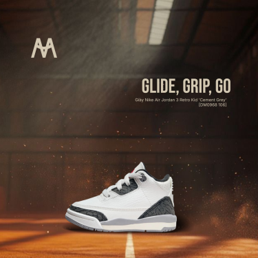 Giày Nike Air Jordan 3 Retro Kid 'Cement Grey' [DM0968 106] - Image 1