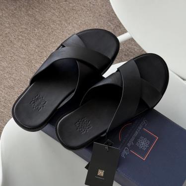 Dép Francis Mantini Cavania Sandal Triple Black  Leather [23351FMCSTB ] - DISCOUNT GIÁ 2.9 - Image 1